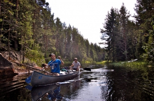 Canoe en Suède